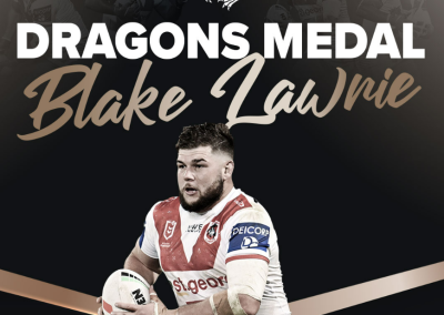 Blake Lawrie Dragons Medal 2023